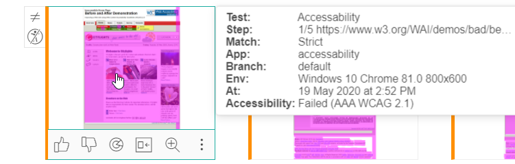 Accessibility Step Popup