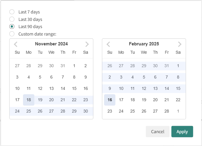 Date Range