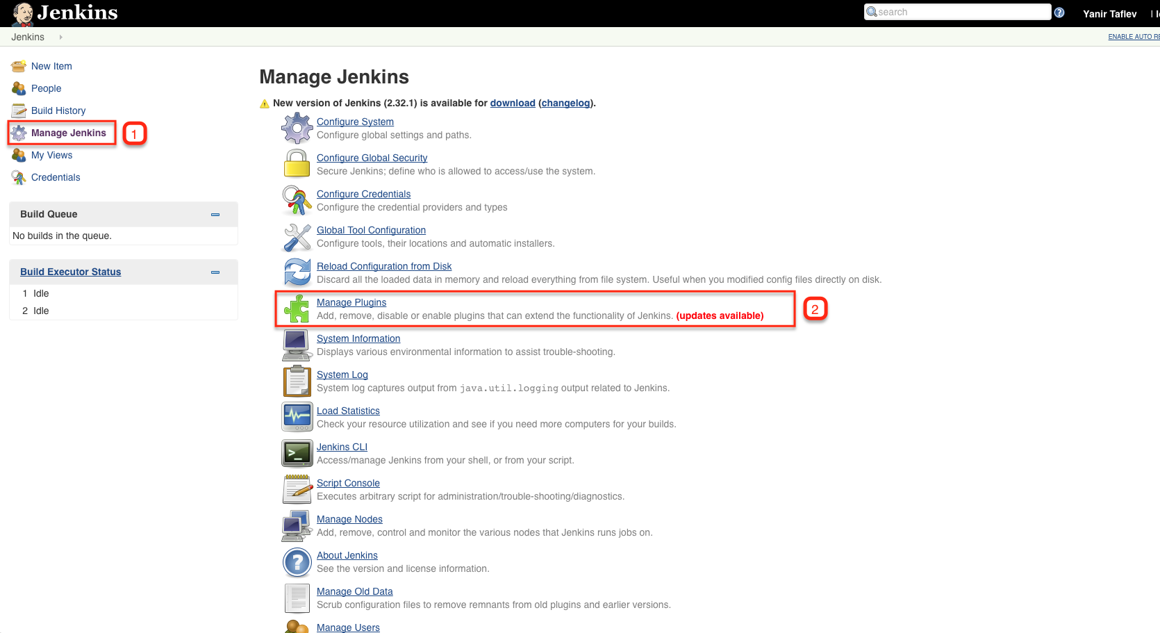 Manage Jenkins