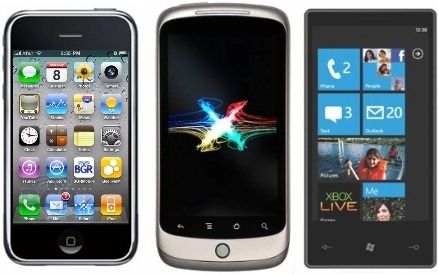 iPhoneOS4vsAndroid2.2vsWindowsPhone7