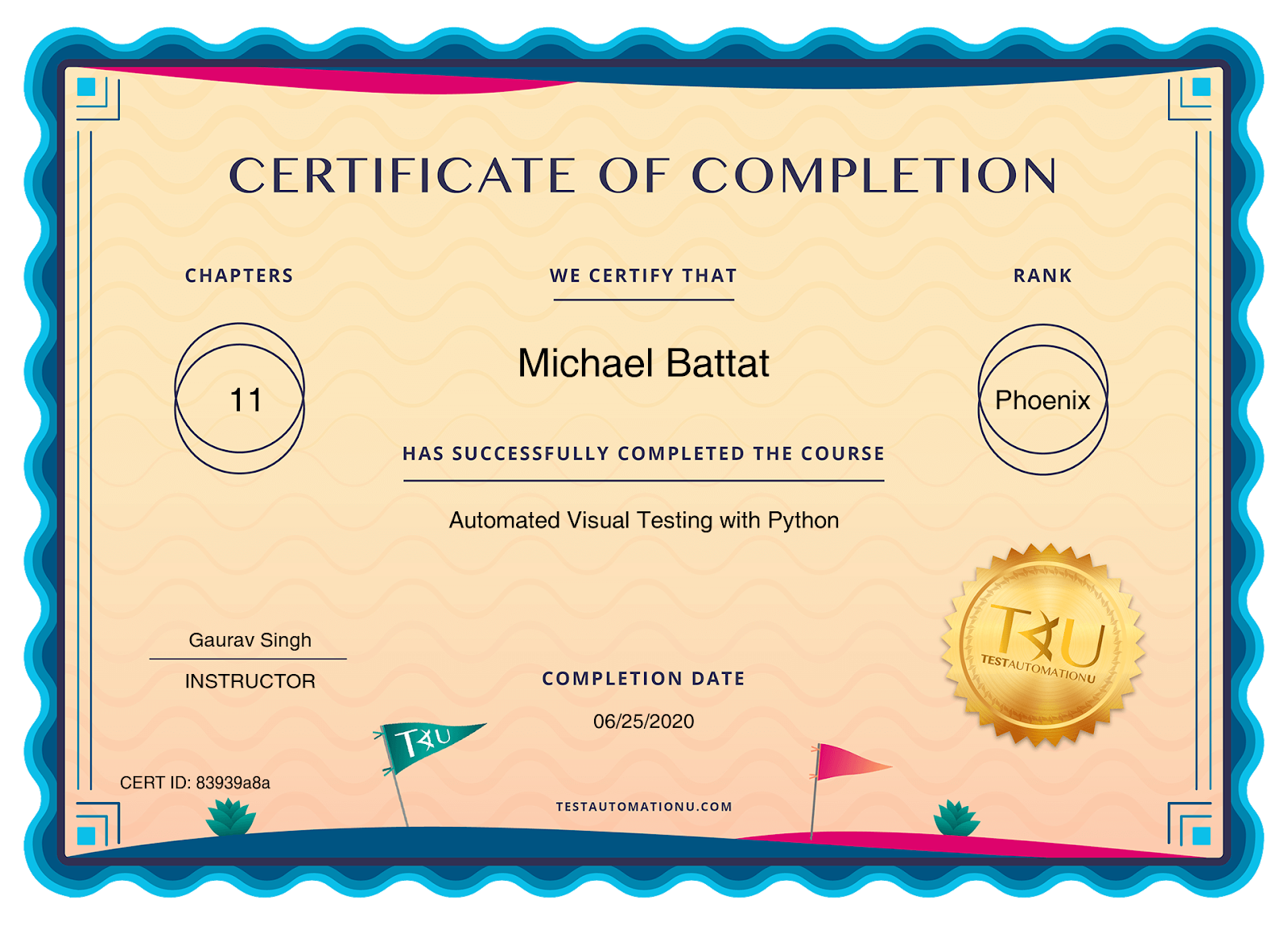 certificates TAU 83939a8a
