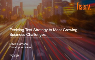 Evolving Test Strategy to Meet Growing Business Challenges -- Fiserv Use Case of PDF Testing