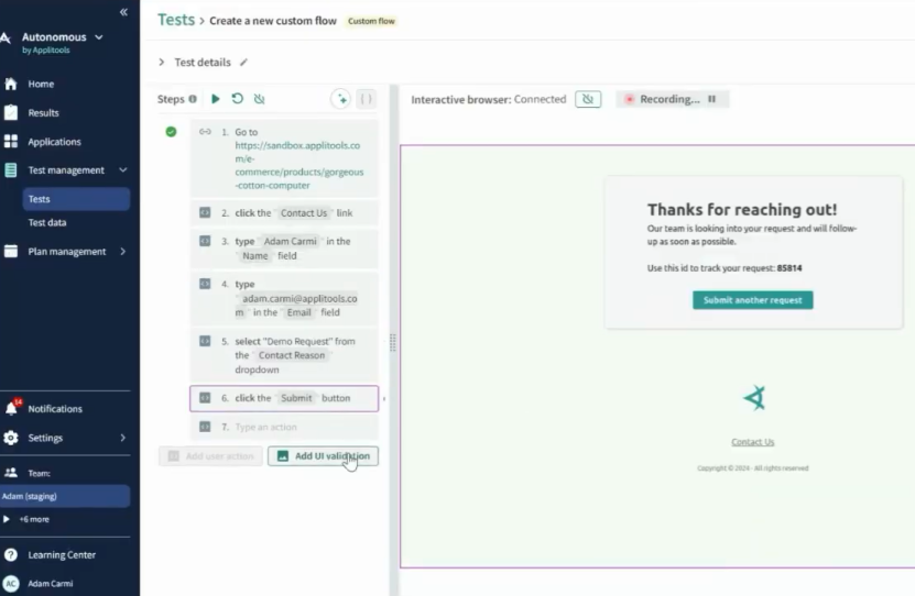 Autonomous Interactive Custom Flow Authoring