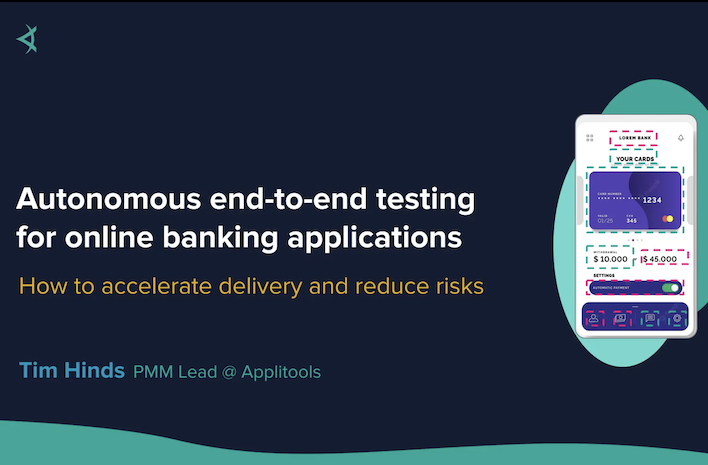 Autonomous End-to-End Testing for Online Banking Applications Presented with QA Media