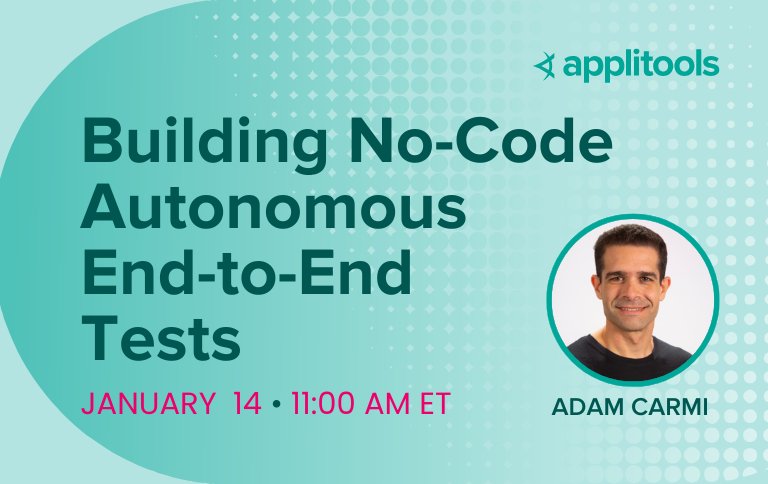 Building No-Code Autonomous End-to-End Tests