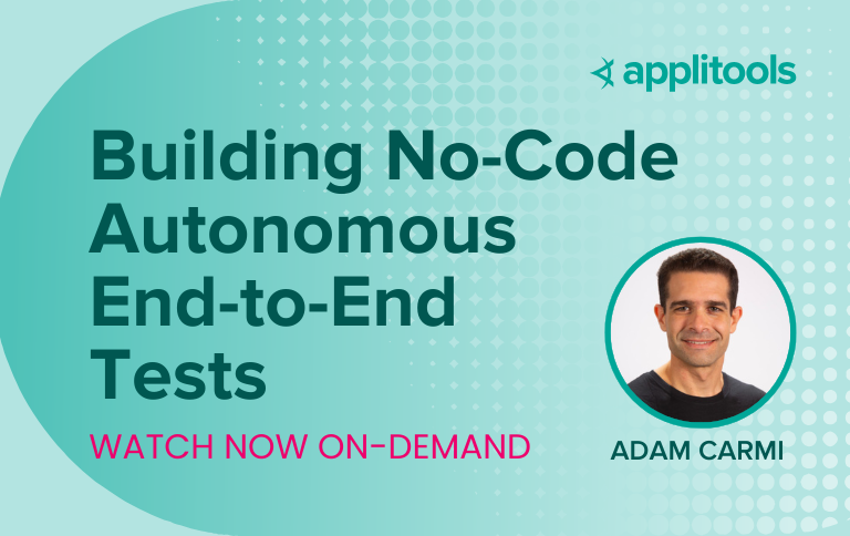 Building No-Code Autonomous End-to-End Tests