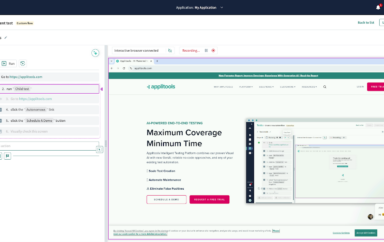 Autonomous reusable test flow screenshot