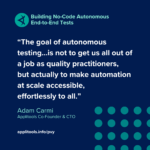 No-Code Autonomous End-to-End Tests