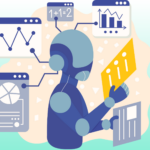 AI humanoid reviewing data